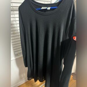 Logo by Lori Goldstein long sleeve black shirt.